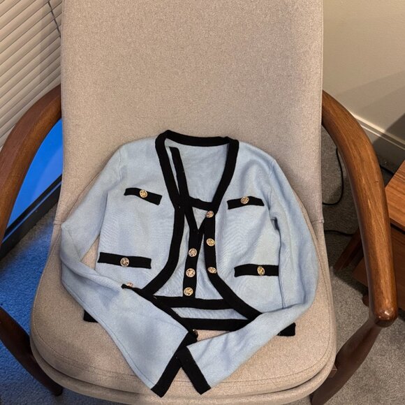 Nana Jacqueline Matilda Knit Set (Blue) - Picture 4 of 5